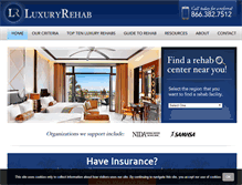 Tablet Screenshot of luxuryrehab.com